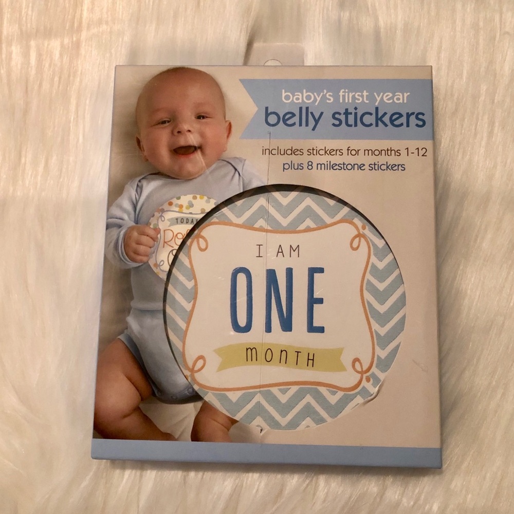 Baby’s first year belly stickers